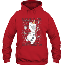 Load image into Gallery viewer, Disney Frozen Olaf Some People Are Worth Melting For Hooded Sweatshirt
