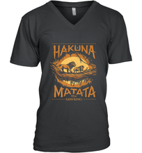 Load image into Gallery viewer, Disney The Lion King Live Action Hakuna Matata Sunset Poster Men's V-Neck
