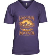 Load image into Gallery viewer, Disney The Lion King Live Action Hakuna Matata Sunset Poster Men's V-Neck
