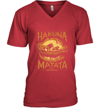 Load image into Gallery viewer, Disney The Lion King Live Action Hakuna Matata Sunset Poster Men's V-Neck
