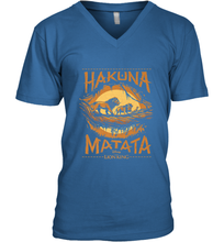 Load image into Gallery viewer, Disney The Lion King Live Action Hakuna Matata Sunset Poster Men's V-Neck
