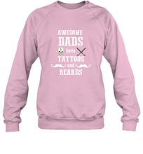 Load image into Gallery viewer, Awesome dads have tattoo and beards Happy Father's day Crewneck Sweatshirt
