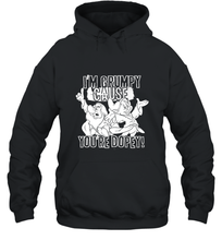 Load image into Gallery viewer, Disney Snow White Grumpy Cause You're Dopey Hooded Sweatshirt
