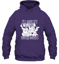 Load image into Gallery viewer, Disney Snow White Grumpy Cause You're Dopey Hooded Sweatshirt
