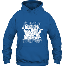 Load image into Gallery viewer, Disney Snow White Grumpy Cause You're Dopey Hooded Sweatshirt
