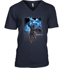 Load image into Gallery viewer, Marvel Avengers Endgame Captain America Worthy Action Pose Men's V-Neck
