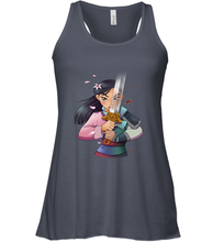 Load image into Gallery viewer, Disney Mulan Anime Half Girl Half Warrior Women's Racerback Tank
