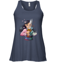 Load image into Gallery viewer, Disney Mulan Anime Half Girl Half Warrior Women's Racerback Tank
