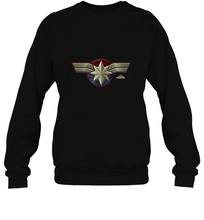 Load image into Gallery viewer, Marvel Captain Marvel Movie Chest Symbol Crewneck Sweatshirt
