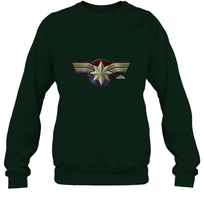 Load image into Gallery viewer, Marvel Captain Marvel Movie Chest Symbol Crewneck Sweatshirt
