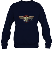 Load image into Gallery viewer, Marvel Captain Marvel Movie Chest Symbol Crewneck Sweatshirt
