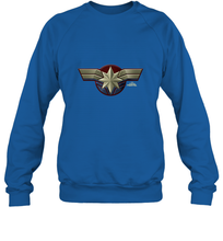 Load image into Gallery viewer, Marvel Captain Marvel Movie Chest Symbol Crewneck Sweatshirt
