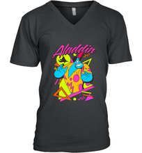 Load image into Gallery viewer, Disney Aladdin Genie In A Shirt Retro Abstract Men's V-Neck
