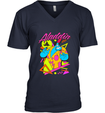 Load image into Gallery viewer, Disney Aladdin Genie In A Shirt Retro Abstract Men's V-Neck
