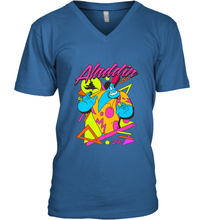 Load image into Gallery viewer, Disney Aladdin Genie In A Shirt Retro Abstract Men's V-Neck
