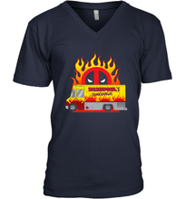 Load image into Gallery viewer, Marvel Deadpool Chimichangas Food Truck Men's V-Neck
