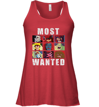 Load image into Gallery viewer, Marvel X Men Most Wanted Villains Retro Women's Racerback Tank
