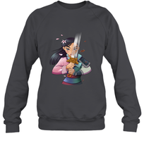 Load image into Gallery viewer, Disney Mulan Anime Half Girl Half Warrior Crewneck Sweatshirt
