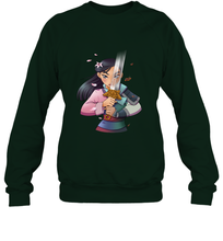 Load image into Gallery viewer, Disney Mulan Anime Half Girl Half Warrior Crewneck Sweatshirt
