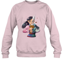 Load image into Gallery viewer, Disney Mulan Anime Half Girl Half Warrior Crewneck Sweatshirt
