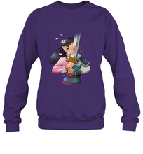 Load image into Gallery viewer, Disney Mulan Anime Half Girl Half Warrior Crewneck Sweatshirt
