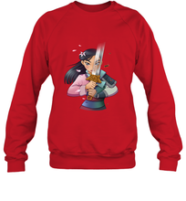 Load image into Gallery viewer, Disney Mulan Anime Half Girl Half Warrior Crewneck Sweatshirt
