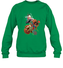 Load image into Gallery viewer, Marvel Rising Secret Warriors Group Shot Action Pose Crewneck Sweatshirt
