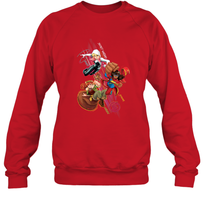 Load image into Gallery viewer, Marvel Rising Secret Warriors Group Shot Action Pose Crewneck Sweatshirt
