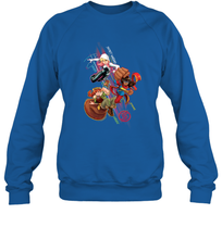 Load image into Gallery viewer, Marvel Rising Secret Warriors Group Shot Action Pose Crewneck Sweatshirt
