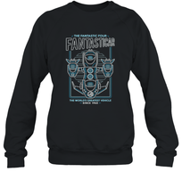 Load image into Gallery viewer, Marvel Fantastic Four Fantasticar Neon Lights Crewneck Sweatshirt
