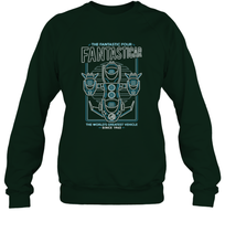 Load image into Gallery viewer, Marvel Fantastic Four Fantasticar Neon Lights Crewneck Sweatshirt
