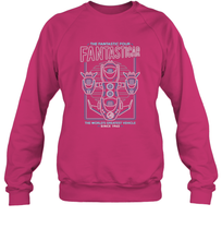Load image into Gallery viewer, Marvel Fantastic Four Fantasticar Neon Lights Crewneck Sweatshirt
