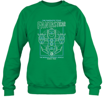 Load image into Gallery viewer, Marvel Fantastic Four Fantasticar Neon Lights Crewneck Sweatshirt
