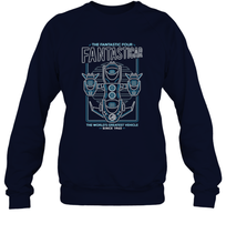 Load image into Gallery viewer, Marvel Fantastic Four Fantasticar Neon Lights Crewneck Sweatshirt
