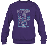 Load image into Gallery viewer, Marvel Fantastic Four Fantasticar Neon Lights Crewneck Sweatshirt
