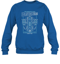 Load image into Gallery viewer, Marvel Fantastic Four Fantasticar Neon Lights Crewneck Sweatshirt
