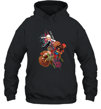 Load image into Gallery viewer, Marvel Rising Secret Warriors Group Shot Action Pose Hooded Sweatshirt
