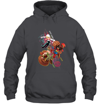 Load image into Gallery viewer, Marvel Rising Secret Warriors Group Shot Action Pose Hooded Sweatshirt
