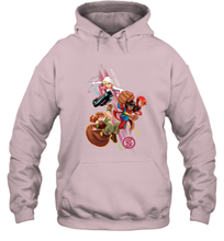 Load image into Gallery viewer, Marvel Rising Secret Warriors Group Shot Action Pose Hooded Sweatshirt
