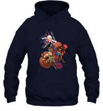 Load image into Gallery viewer, Marvel Rising Secret Warriors Group Shot Action Pose Hooded Sweatshirt

