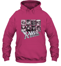 Load image into Gallery viewer, Marvel X Men Animated Series Halftone Retro 90s Hooded Sweatshirt
