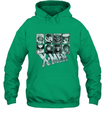 Load image into Gallery viewer, Marvel X Men Animated Series Halftone Retro 90s Hooded Sweatshirt
