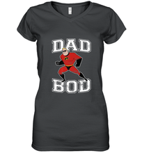 Load image into Gallery viewer, Disney Pixar Incredibles Mr. Incredible Dad Bod Portrait Women's V-Neck T-Shirt
