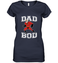 Load image into Gallery viewer, Disney Pixar Incredibles Mr. Incredible Dad Bod Portrait Women's V-Neck T-Shirt
