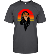 Load image into Gallery viewer, Disney Lion King Retro Scar Striped Portrait Men's T-Shirt
