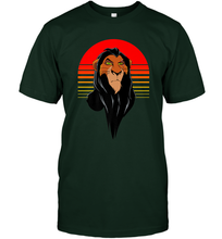 Load image into Gallery viewer, Disney Lion King Retro Scar Striped Portrait Men's T-Shirt
