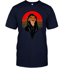 Load image into Gallery viewer, Disney Lion King Retro Scar Striped Portrait Men's T-Shirt
