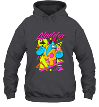 Load image into Gallery viewer, Disney Aladdin Genie In A Shirt Retro Abstract Hooded Sweatshirt
