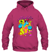Load image into Gallery viewer, Disney Aladdin Genie In A Shirt Retro Abstract Hooded Sweatshirt
