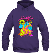 Load image into Gallery viewer, Disney Aladdin Genie In A Shirt Retro Abstract Hooded Sweatshirt
